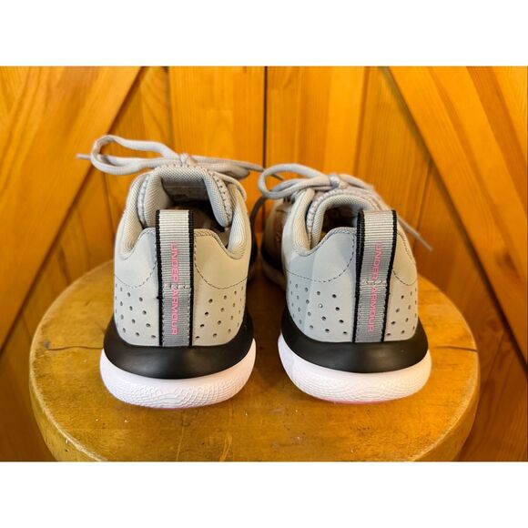 Under Armour Charged Assert 8 Running Shoes Mod Gray/White Size 7 - Picture 4 of 8